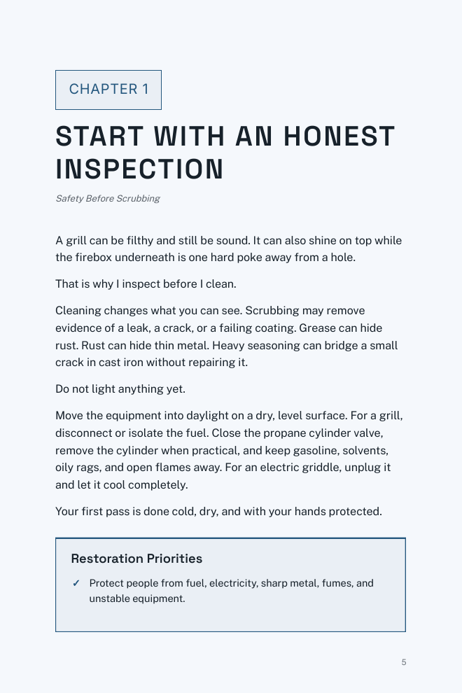 Page 5 — Start With an Honest Inspection