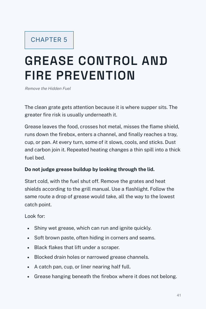 Page 41 — Grease Control and Fire Prevention